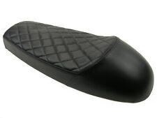 Motorrad Sitzbank Höcker Schwarz Retro Classic Cafe Racer Universell, schwarz,63