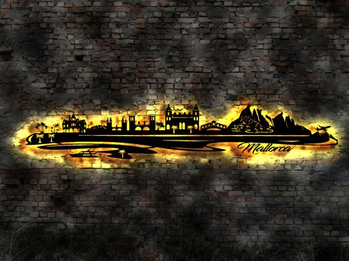 220cm led skyline mallorca - 220cm,