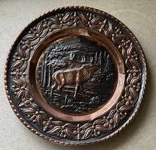 Wandteller aus Kupferblech -