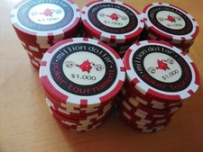 50 Poker Tournament Wert 1.ooo Chips Metallkern Top schwer!