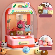 Kids Coin Operated Doll Claw Machine Candy Grabber Arcade Game Toy Gift DHL