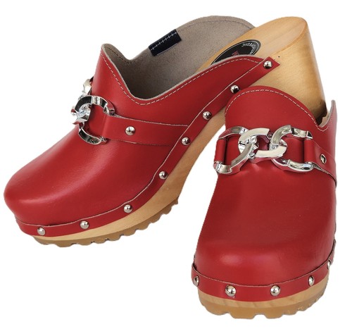 Moderne high heels holz clogs - high,