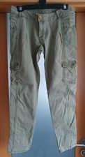 Ladies Cargo Trousers Green