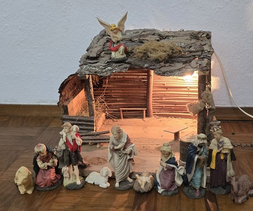 Oberbayerische gebirgs krippe - gebirgs,