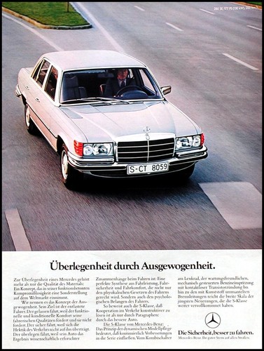 Mercedes 116 klasse - 116, s-klasse