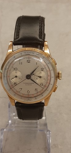Goldener chronograph suisse - goldener,