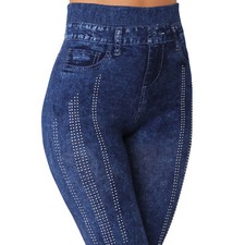 Leggings Strass Blume Steine