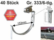 40 Stk. verz. Rinnenhalter
