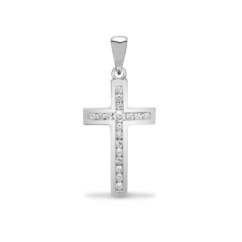 Kreuz anhänger weißgold - anhänger,
