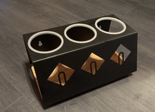 3er Abtropfhalter Flaschenhalter für Soda Stream Flaschen universell schwarz 