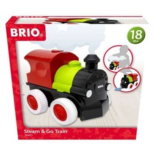 Brio 30411 Push & Go Zug mit Dampf Ab 1,5 Jahre