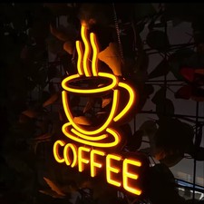 Kaffee Neonlicht Schild Cafe
