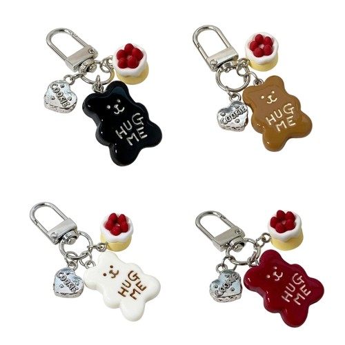 Colorful bear keychain with - bear,
