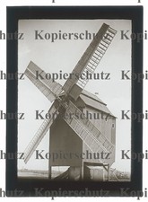 138❚ 1 Glasdia von 1928, 9cm x 6,5cm, Strehla , Windmühle