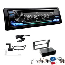 JVC KD-DB922BT Autoradio DAB+ Bluetooth für Audi A4 mit Symphony /Navi Plus