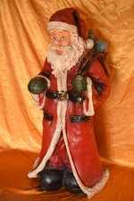 Deko Weihnachten XXL Santa Claus Weihnachtsmann Alte Werbe Figur Landhaus Antik