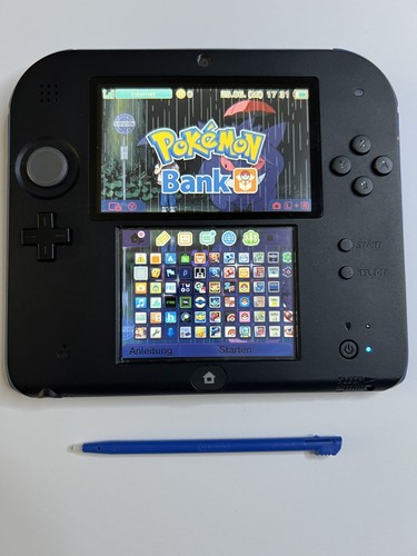 Nintendo 2ds schwarz blau mit - nintendo,