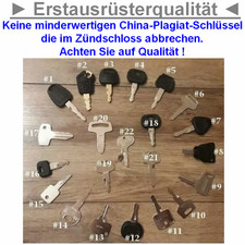 ✅ Baumaschinenschlüssel von A - Z ✅ Bagger Radlader Minibagger Schlüssel