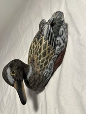 Handbemalte & Geschnitzte Holzente 306 Deutsche Mark 1990 Decoy Holzfigur Deko