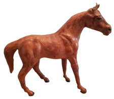 Dekofigur Pferd Handarbeit aus Leder naturgetreu