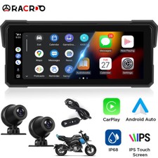 8" Motorrad CarPlay Android Auto Bildschirm Vollkörper Wasserdicht GPS Navi TPMS