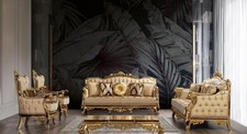Goldene sofagarnitur barock - sofagarnitur,