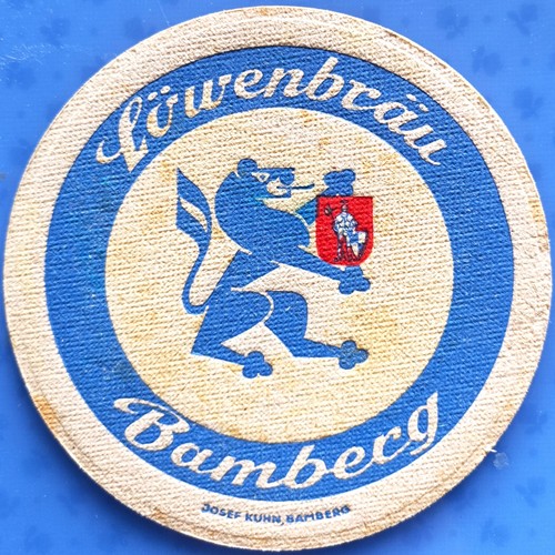 Alter bierdeckel löwen bräu - bierdeckel, löwen-bräu