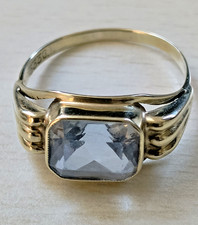 Ring mit aquamarin - mit, 333er