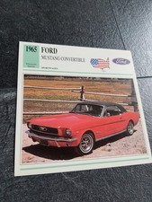 Ford Mustang Convertible   - Geschichte & Technische Daten -  Karte