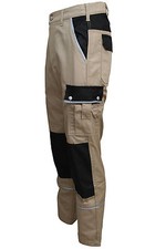 Herren Arbeitshose khaki beige Bundhose Schreiner Tischler Zimmermann Beruf TMG