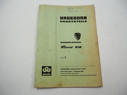 Hagedorn wisent sammelroder - wisent, rm