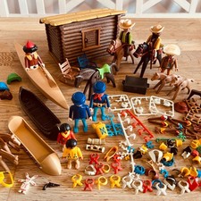 Playmobil - Western Konvolut - Hütte Pferde Indianer Eskimo Zubehör...   #1275