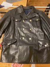 Alte Polizei Leder Jacke