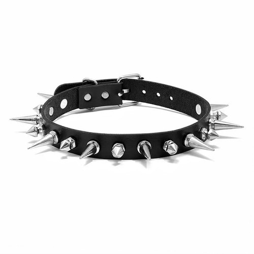 Gothic nietenhalsband choker - nietenhalsband,