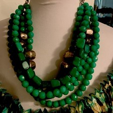 Versace massive Chrysopras  Statement Kette Grün 60 cm 493 Gr.