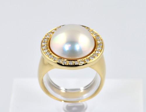 Ring mabe perle 750 - ring, mabe´perle