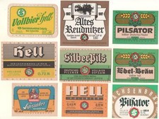 DDR 9 Bieretiketten