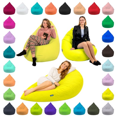 Sitzsack tropfenform gelb xxl - sitzsack,
