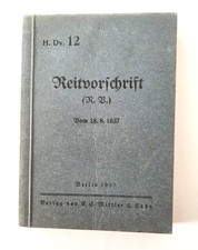 Original Reitvorschrift H. Dv. 12 Heeresdienstvorschrift 1937