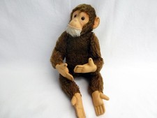Hermann Affe Stofftier mit beweglichen Gliedern und Druckstimme – Antik