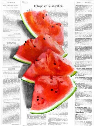 Wassermelone bild gemälde auf - bild,