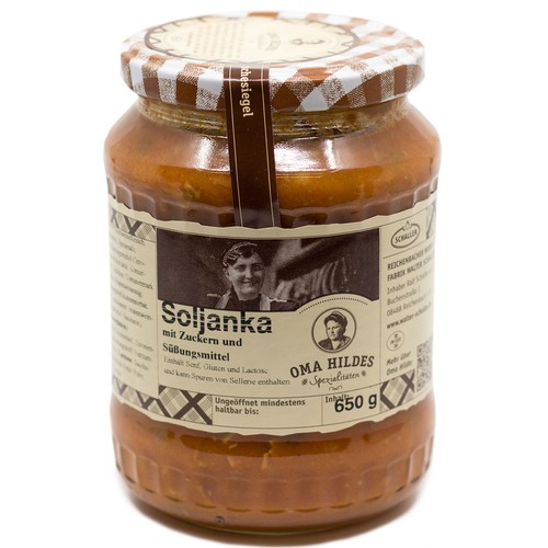 Soljanka suppe glas oma - suppe,