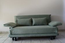 Ligne Roset Multy 3 Schlafsofa in Microfaser Salbeigrün mit Armlehnen !