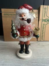 Ulbricht Räuchermann Weihnachtsmann Erzgebirge Volkskunst Rarität Seiffen Glocke