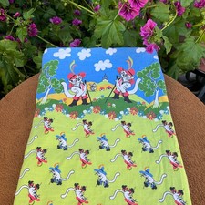 DDR Kinderbettwäsche gestiefelte Kater Planet VEB 100x140cm Bettdecke Ostalgie