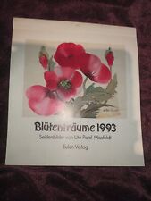 Alter Postkartenkalender von1993 mit Seidenbilder von Ute Patel-Missfeldt