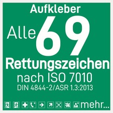 Rettungszeichen aufkleber 50mm - aufkleber,