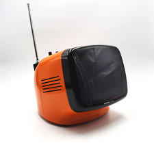 Imperial Rundfunk Portable FP 125 Retro Space Age TV Reisegerät Schwarz/Weiß