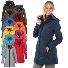 A. Salvarini Damen Softshell Funktions Outdoor Regen Jacke Sport lang AS131