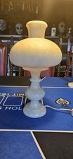 Vintage  Alabaster Tischlampe Stehlampe mit Alabasterlampenschirm